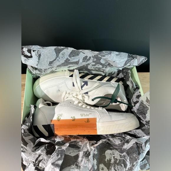 Off-White Other - Off white mens shoes white black and blue arrows worn once for picture size 10.5